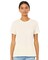 BELLA + CANVAS Women’s Relaxed Fit Heather CVC Crew Neck Tee for Everyday Style & Custom Print Fashion